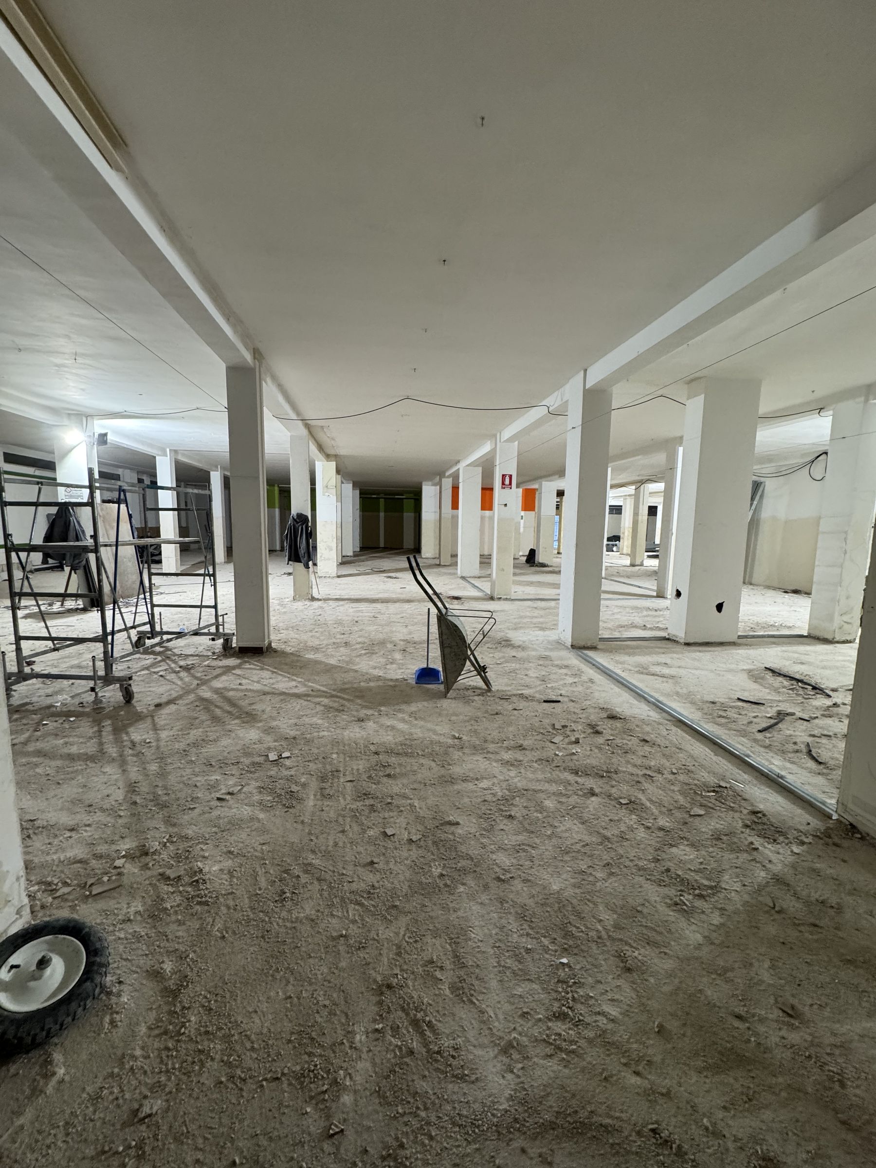 Il cantiere durante i lavori di recupero